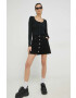 Hollister Co. bluza femei culoarea negru neted - Pled.ro