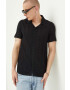 Hollister Co. camasa barbati culoarea roz cu guler button-down regular - Pled.ro