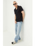 Hollister Co. camasa barbati culoarea roz cu guler button-down regular - Pled.ro