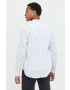 Hollister Co. camasa barbati culoarea alb cu guler button-down regular - Pled.ro