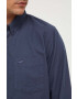 Hollister Co. camasa barbati culoarea albastru marin cu guler button-down regular - Pled.ro