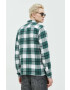 Hollister Co. camasa din bumbac barbati culoarea verde cu guler clasic regular - Pled.ro