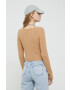 Hollister Co. cardigan femei culoarea bej - Pled.ro