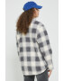 Hollister Co. geaca femei culoarea gri de tranzitie oversize - Pled.ro