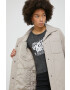 Hollister Co. geaca femei culoarea gri de tranzitie oversize - Pled.ro