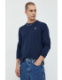 Hollister Co. longsleeve din bumbac culoarea alb cu imprimeu - Pled.ro