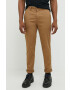 Hollister Co. pantaloni barbati culoarea maro cu fason chinos - Pled.ro