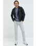 Hollister Co. pantaloni barbati culoarea gri cu fason chinos - Pled.ro