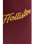 Hollister Co. pantaloni de trening barbati culoarea bordo cu imprimeu - Pled.ro