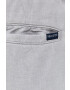 Hollister Co. pantaloni din amestec de in culoarea gri drept - Pled.ro