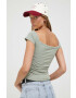 Hollister Co. top femei culoarea verde - Pled.ro