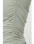 Hollister Co. top femei culoarea verde - Pled.ro