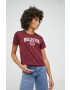 Hollister Co. tricou femei culoarea bordo - Pled.ro