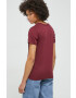 Hollister Co. tricou femei culoarea bordo - Pled.ro