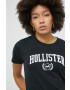 Hollister Co. tricou culoarea negru - Pled.ro