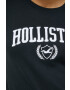 Hollister Co. tricou culoarea negru - Pled.ro