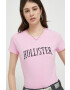 Hollister Co. tricou femei culoarea roz - Pled.ro