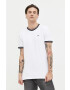 Hollister Co. tricou barbati culoarea alb neted - Pled.ro