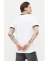 Hollister Co. tricou barbati culoarea alb neted - Pled.ro