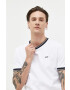 Hollister Co. tricou barbati culoarea alb neted - Pled.ro