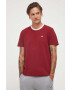 Hollister Co. tricou barbati culoarea bordo neted - Pled.ro