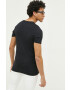 Hollister Co. tricou din bumbac culoarea negru cu imprimeu - Pled.ro