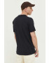 Hollister Co. tricou din bumbac culoarea negru neted - Pled.ro