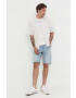 Hollister Co. tricou din bumbac culoarea bej neted - Pled.ro