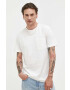 Hollister Co. tricou din bumbac culoarea bej neted - Pled.ro