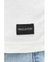 Hollister Co. tricou din bumbac culoarea bej neted - Pled.ro