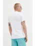 Hollister Co. tricou din bumbac culoarea bej cu imprimeu - Pled.ro