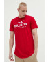 Hollister Co. tricou din bumbac culoarea alb - Pled.ro