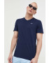 Hollister Co. tricou din bumbac culoarea gri - Pled.ro