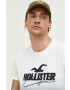 Hollister Co. tricou din bumbac culoarea negru modelator - Pled.ro