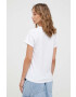 Hollister Co. tricou din bumbac culoarea alb - Pled.ro