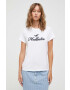 Hollister Co. tricou din bumbac culoarea alb - Pled.ro