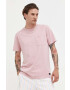 Hollister Co. tricou din bumbac culoarea roz neted - Pled.ro