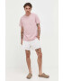 Hollister Co. tricou din bumbac culoarea roz neted - Pled.ro