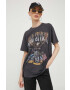 Hollister Co. tricou din bumbac culoarea gri - Pled.ro