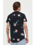 Hollister Co. tricou din bumbac culoarea negru cu imprimeu - Pled.ro