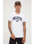 Hollister Co. tricou din bumbac culoarea alb cu imprimeu - Pled.ro