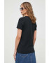 Hollister Co. tricou din bumbac culoarea negru - Pled.ro