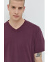 Hollister Co. tricou din bumbac culoarea violet neted - Pled.ro