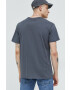 Hollister Co. tricou din bumbac culoarea gri neted - Pled.ro