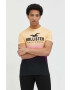 Hollister Co. tricou din bumbac culoarea galben modelator - Pled.ro