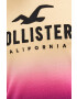 Hollister Co. tricou din bumbac culoarea galben modelator - Pled.ro