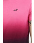 Hollister Co. tricou din bumbac culoarea rosu - Pled.ro