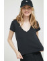 Hollister Co. tricou din bumbac culoarea negru - Pled.ro