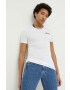 Hollister Co. tricou din bumbac culoarea alb - Pled.ro