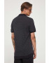 Hollister Co. tricou polo barbati culoarea negru neted - Pled.ro